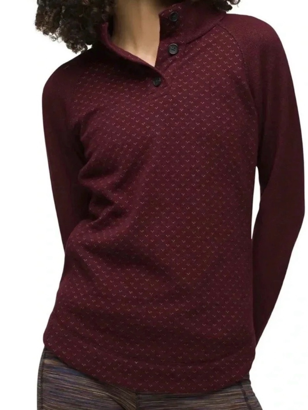 NWT Prana Frozen Falls Sweater - Mulberry - Size Small